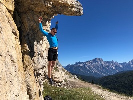 Cortina, Italy - Failed attempt at hanging from a rock
