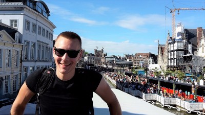 St Michael's Bridge, Gent, Belgium - On our 2016 family vacation