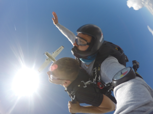 Szeged, Csongrad, Hungary - My first skydiving with my hometown below.