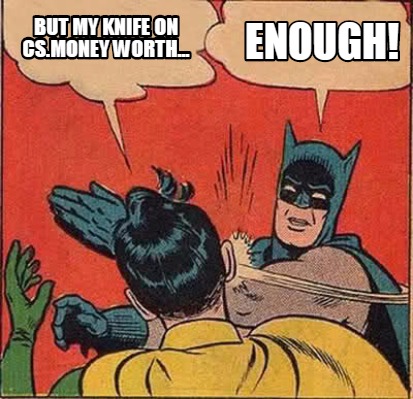 Batman slaps meme applied to cs.money users.